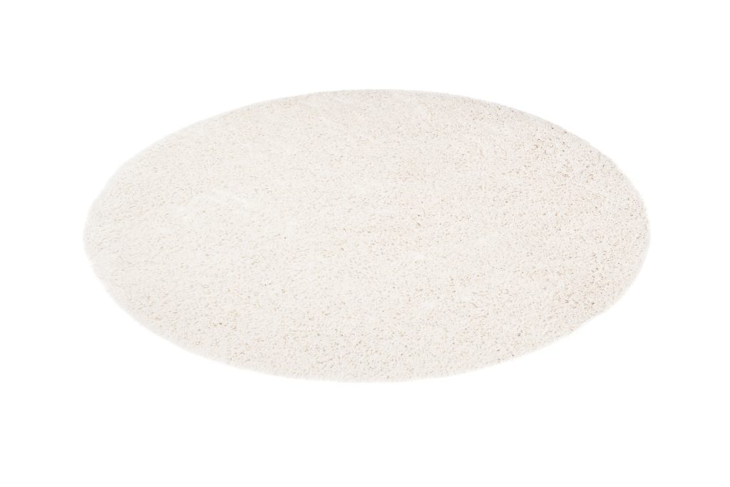 Teppich Essence Rund Shaggy Einfarbig Creme