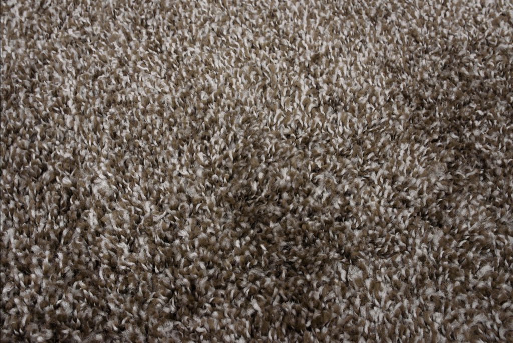 Teppich Essence Rund Shaggy Taupe Grau Melange