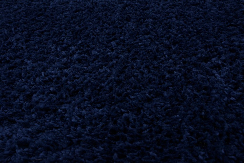 Teppich Essence Rund Shaggy Einfarbig Marineblau
