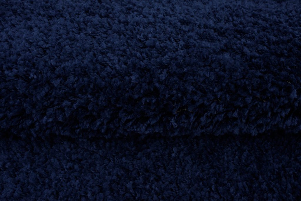 Teppich Essence Rund Shaggy Einfarbig Marineblau