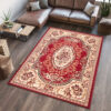 Teppich Atlas Rot Creme Traditionell Ornamente