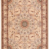 Teppich Atlas Beige Traditionell Rosette Rahmen