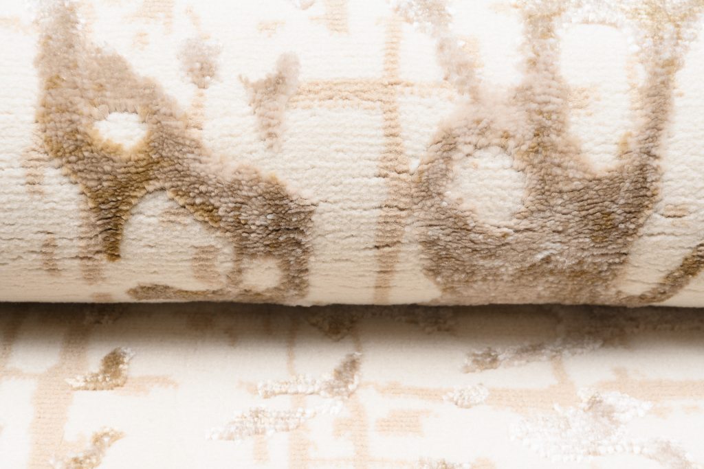 Teppich Hera Creme Beige Abstrakt Wellen 3D-Effekt