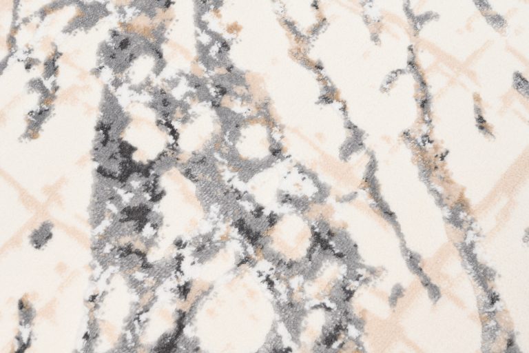 Teppich Hera Creme Grau Beige Wellen 3D-Effekt