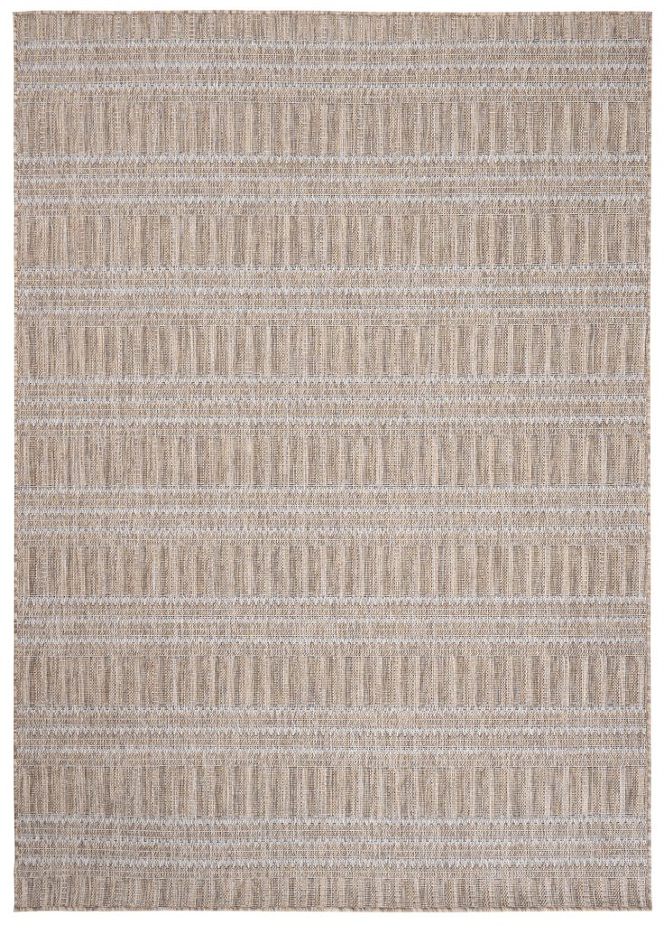 Teppich Melissa Braun Linien Indoor Outdoor