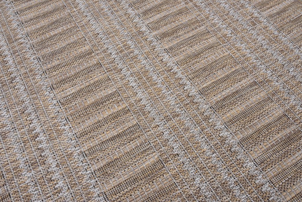 Teppich Melissa Braun Linien Indoor Outdoor