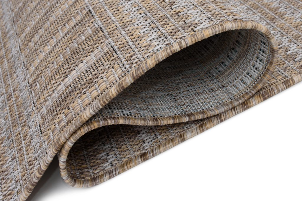 Teppich Melissa Braun Linien Indoor Outdoor