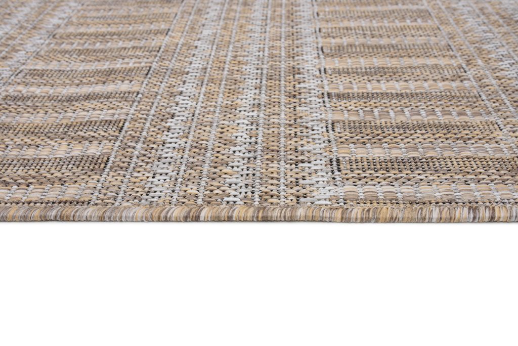 Teppich Melissa Braun Linien Indoor Outdoor