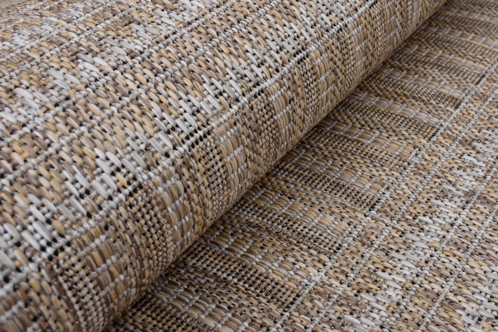 Teppich Melissa Braun Linien Indoor Outdoor