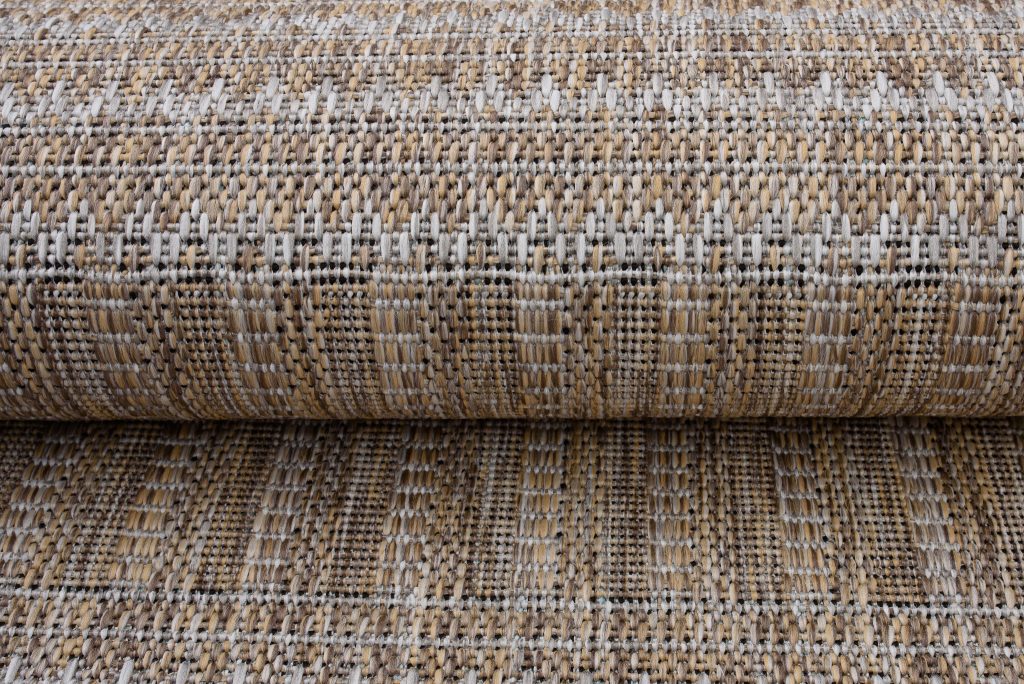 Teppich Melissa Braun Linien Indoor Outdoor