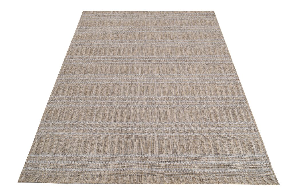 Teppich Melissa Braun Linien Indoor Outdoor