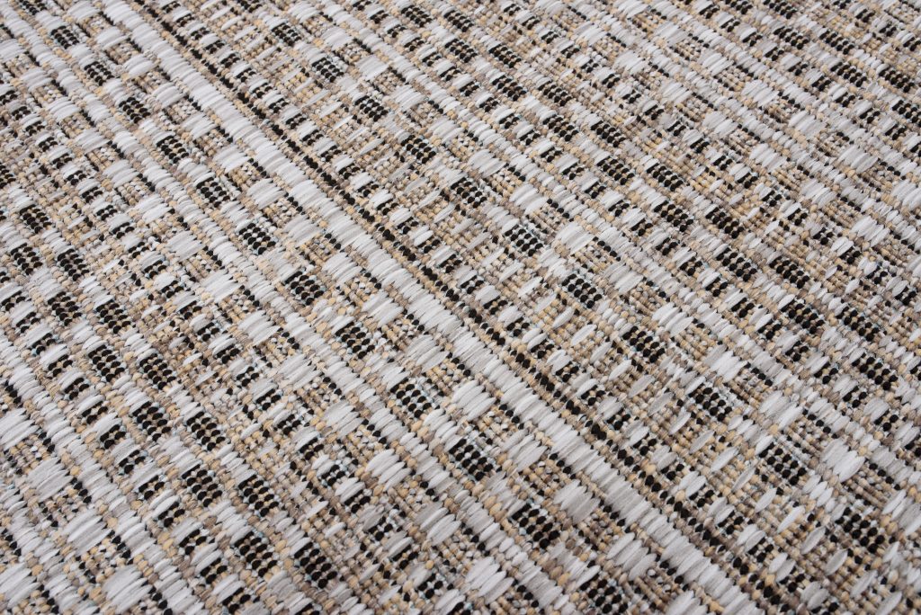 Teppich Melissa Braun Schmale Streifen Indoor Outdoor
