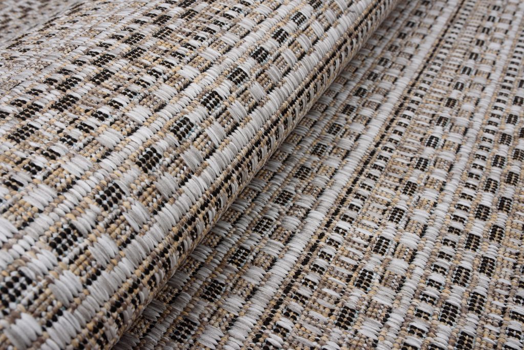 Teppich Melissa Braun Schmale Streifen Indoor Outdoor
