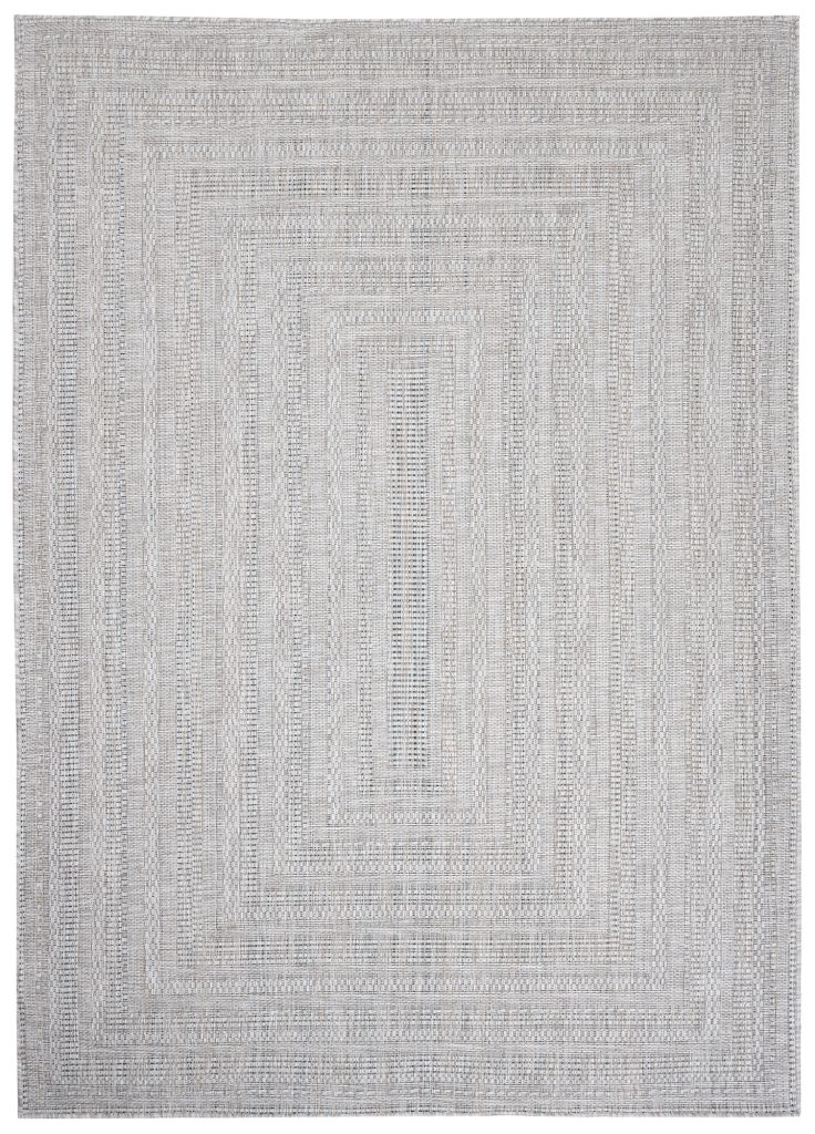 Teppich Melissa Grau Melange Geometrisch Indoor Outdoor