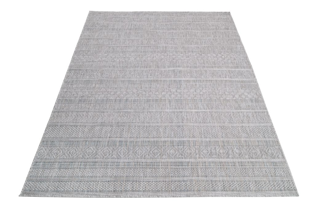 Teppich Melissa Grau Melange Ethnisch Indoor Outdoor