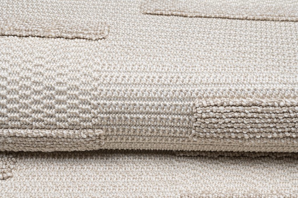 Teppich Timber Indoor Outdoor Beige Streifen Fransen