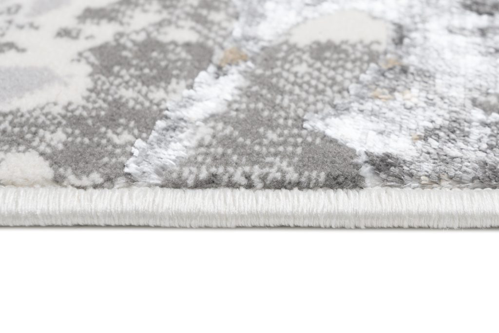 Teppich Golden Grau Creme Abstrakt