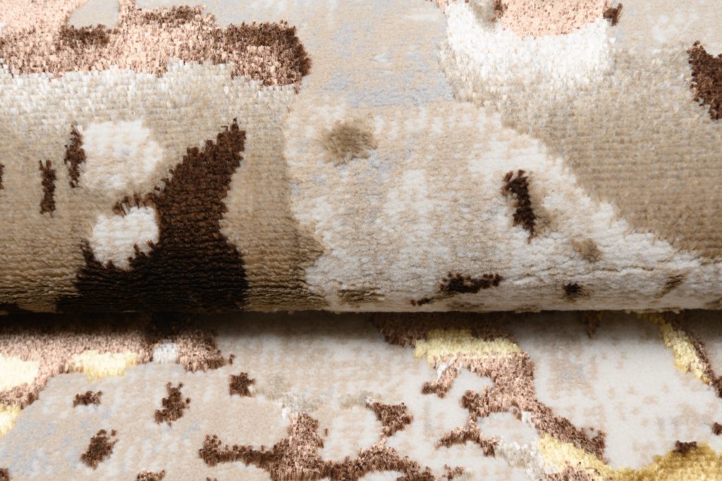 Teppich Golden Creme Gold Abstrakt
