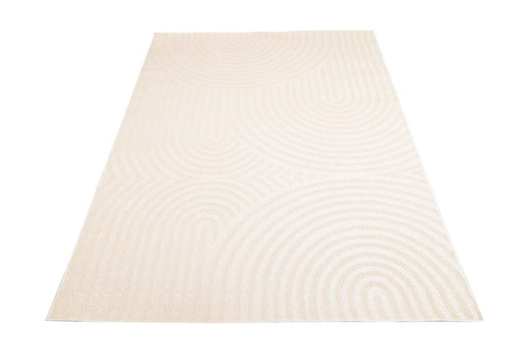 Teppich Outdoor Patio Creme Modern
