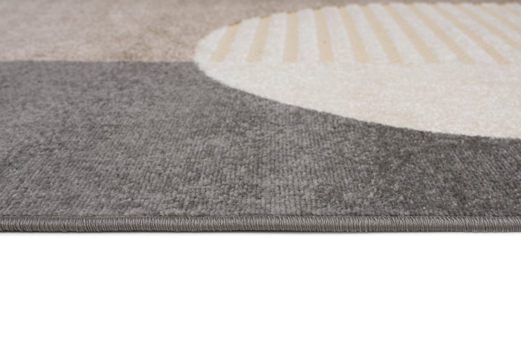 Teppich Outdoor Patio Creme Braun Grau