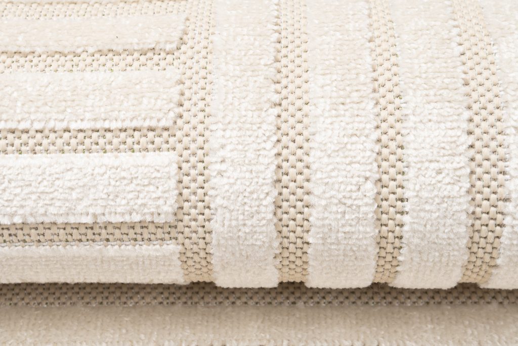 Teppich Outdoor Patio Creme Geometrisch