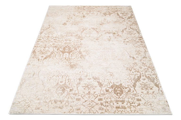 Teppich Hera Creme Beige Ornamente Vintage 3D-Effekt