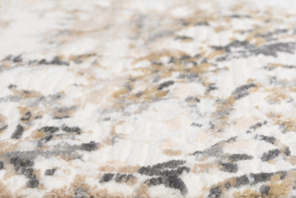 Teppich Hera Creme Beige Grau Ornamente 3D-Effekt