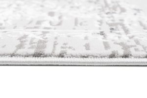 Teppich Hera Dunkel Grau Creme Ornamente 3D-Effekt