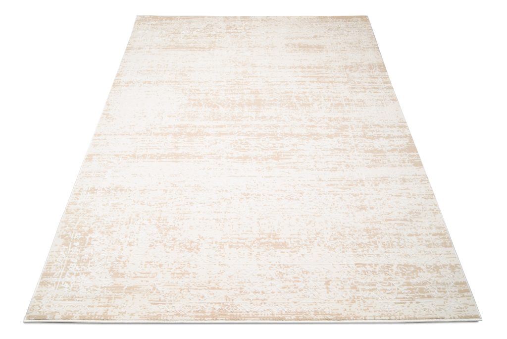 Teppich Hera Creme Beige Hell Ornamente 3D-Effekt