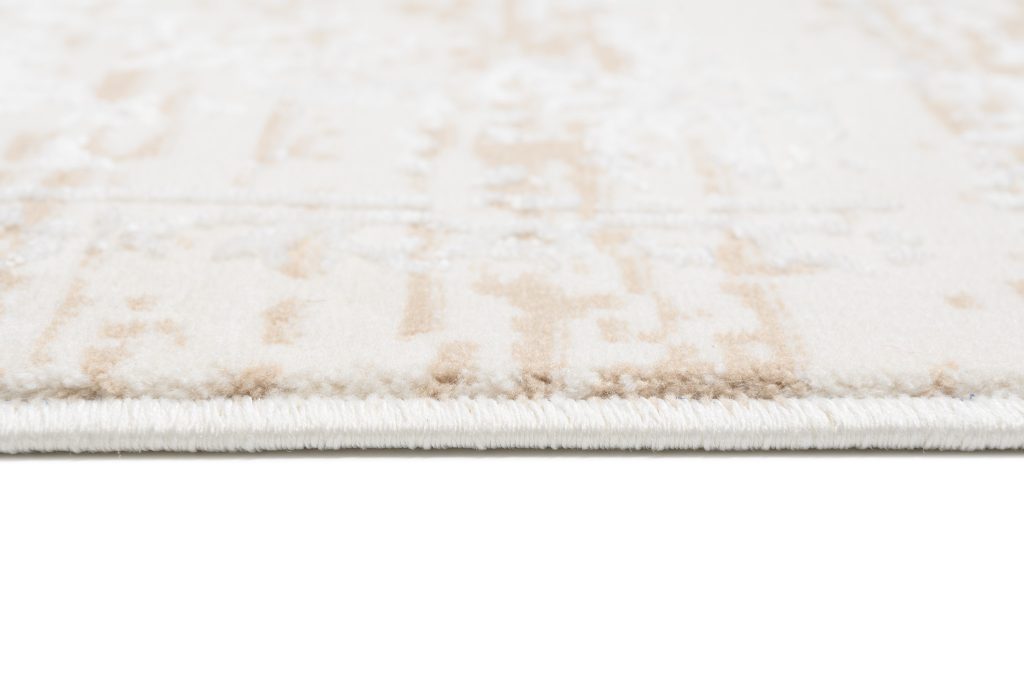 Teppich Hera Creme Beige Hell Ornamente 3D-Effekt