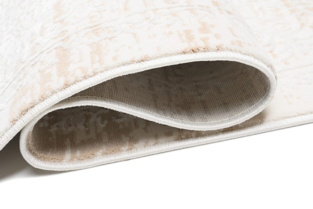 Teppich Hera Creme Beige Hell Ornamente 3D-Effekt
