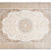 Teppich Hera Creme Beige Klassisch Rosette 3D-Effekt