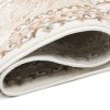 Teppich Hera Creme Beige Klassisch Rosette 3D-Effekt