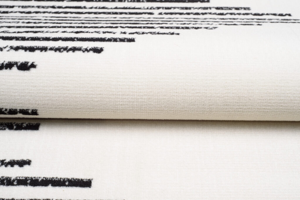 Teppich Juno Kurzflor Creme Schwarz Modern Geometrisch Design