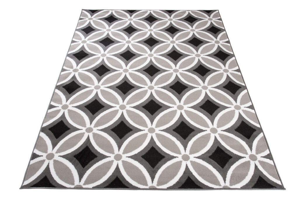 Teppich Maya Grau Geometrisch Mosaik
