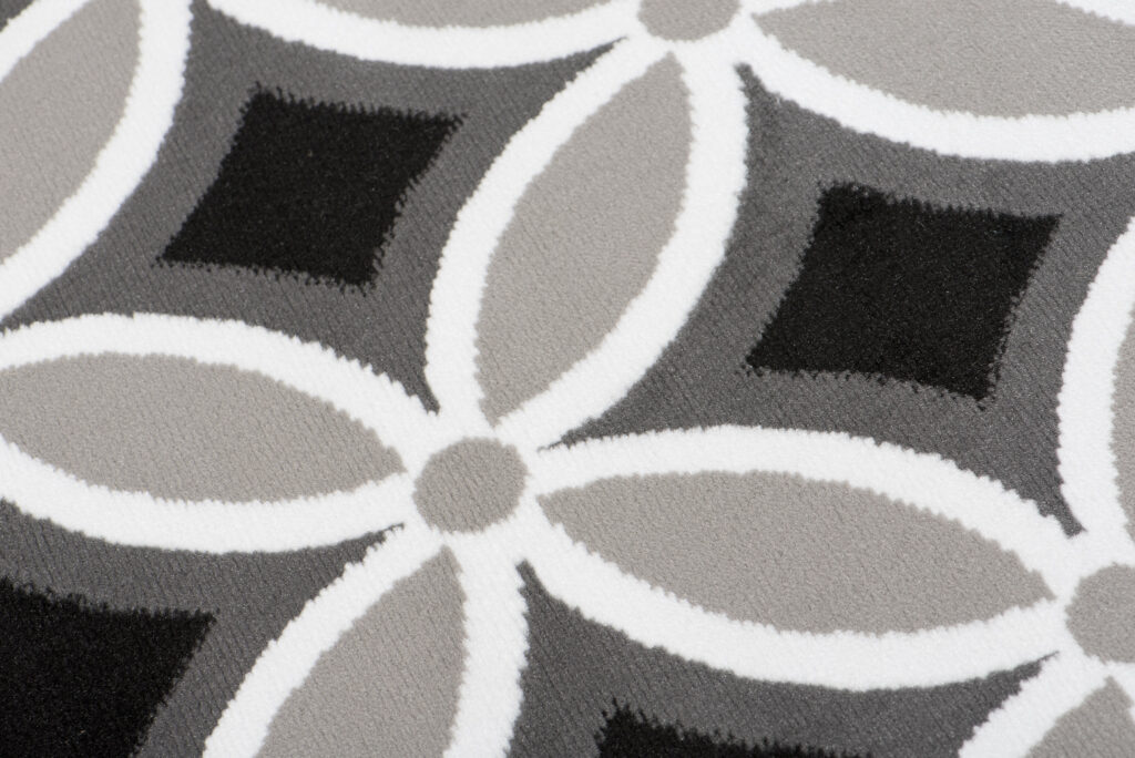 Teppich Maya Grau Geometrisch Mosaik