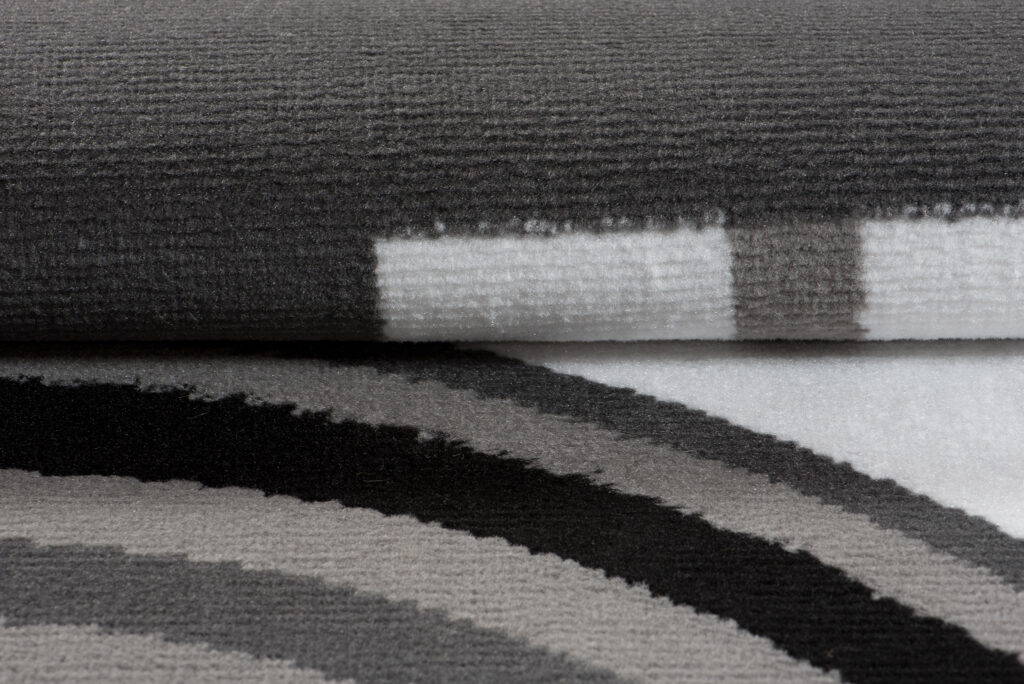 Teppich Maya Grau Weiß Geometrisch Kreise