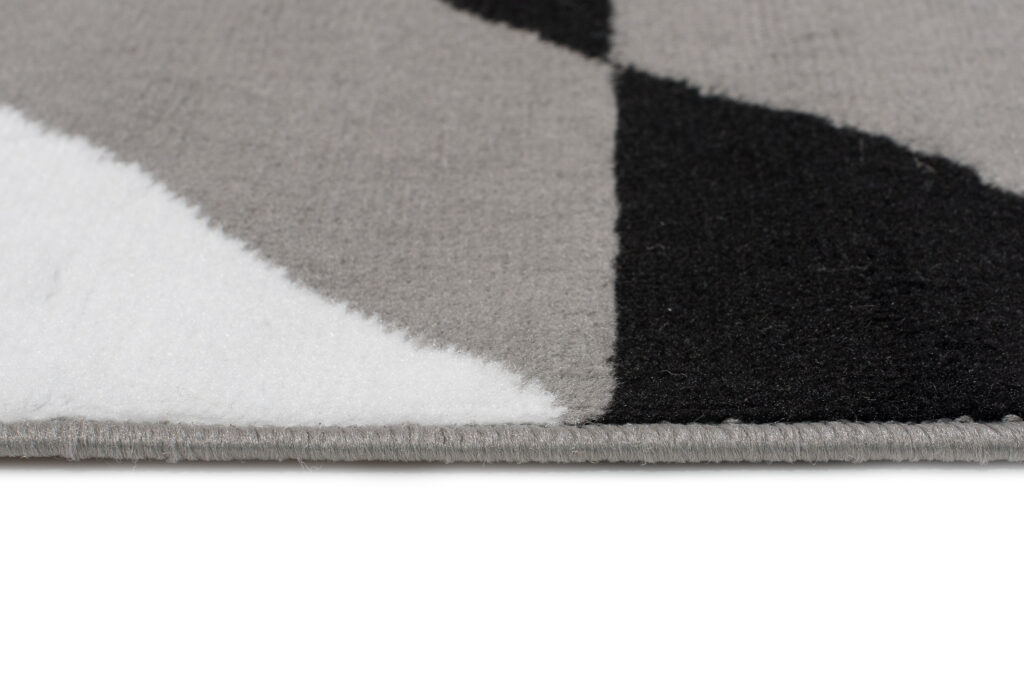 Teppich Maya Grau Blau Dreiecke