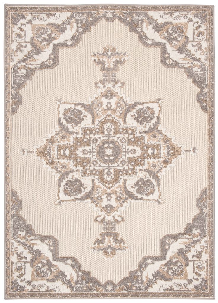 Teppich Outdoor Patio Creme Beige Vintage