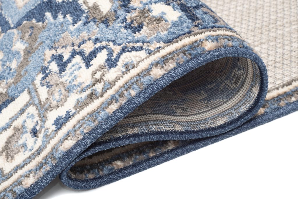 Teppich Outdoor Patio Grau Blau Vintage