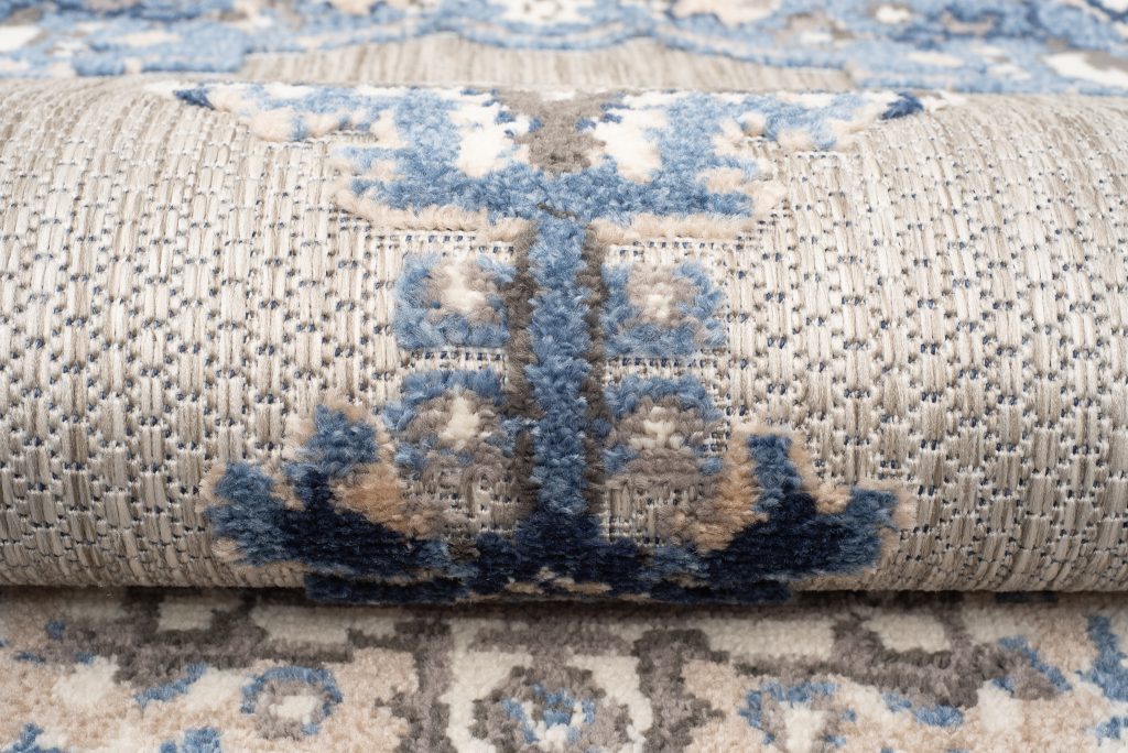 Teppich Outdoor Patio Grau Blau Vintage