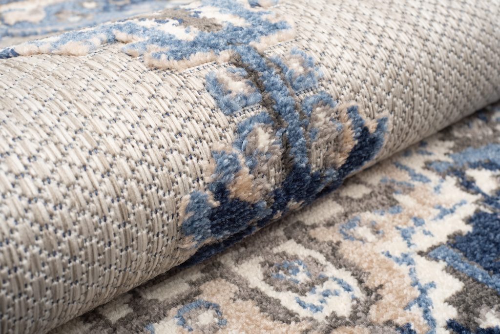Teppich Outdoor Patio Grau Blau Vintage
