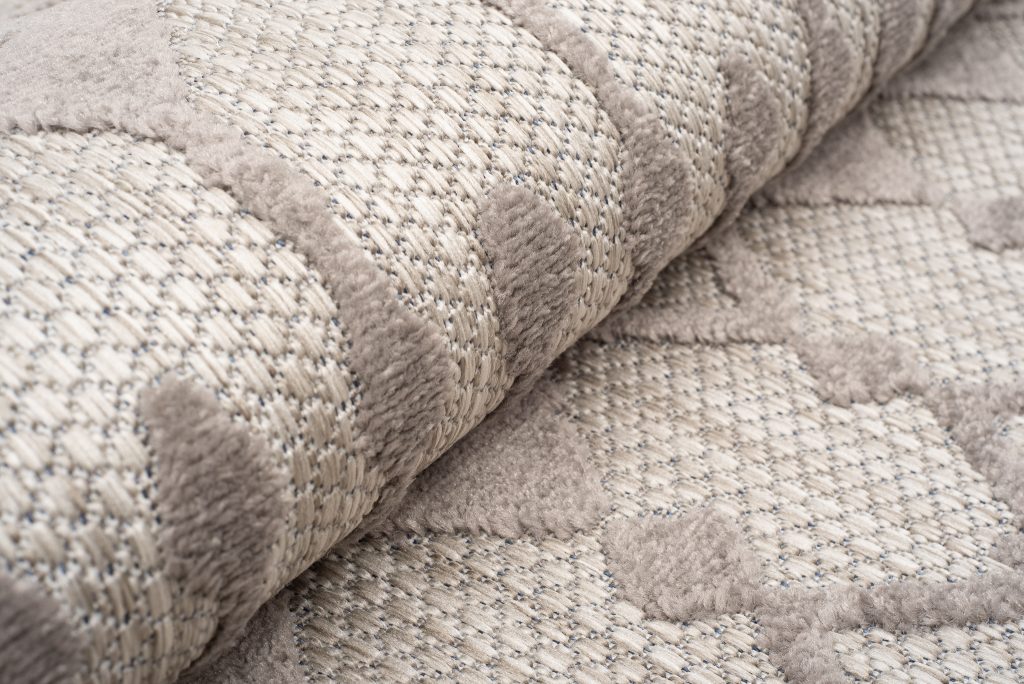 Teppich Outdoor Patio Grau Beige Ethno