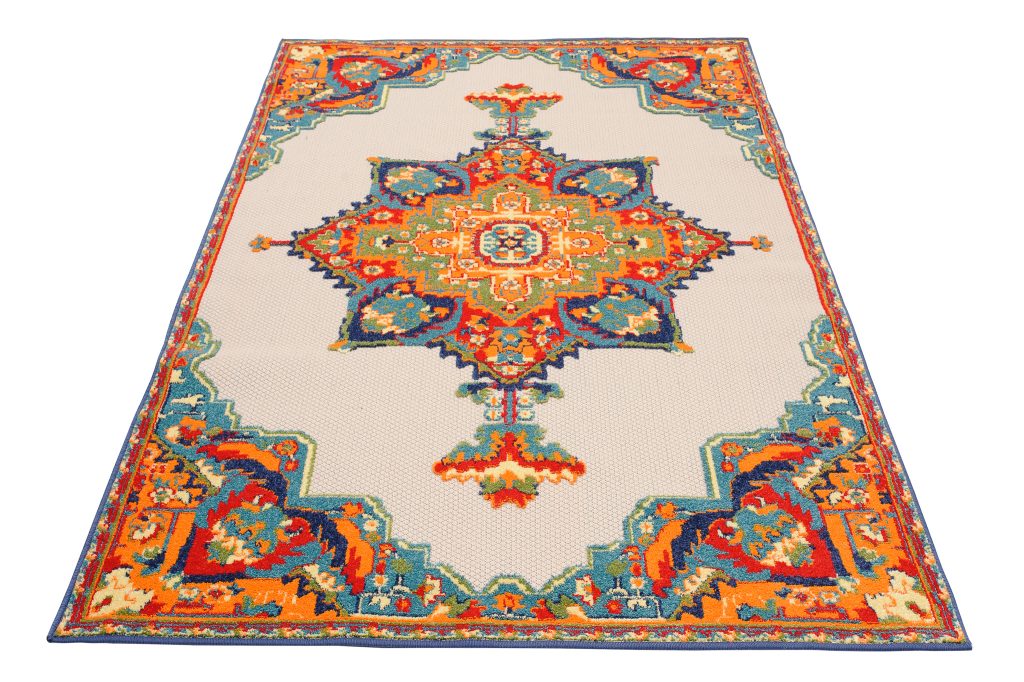 Teppich Outdoor Patio Mehrfarbig Vintage