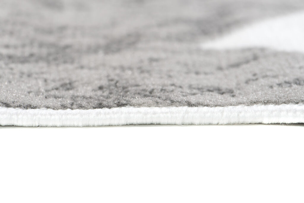 Teppich Maya Grau Schwarz Geometrisch Zigzags