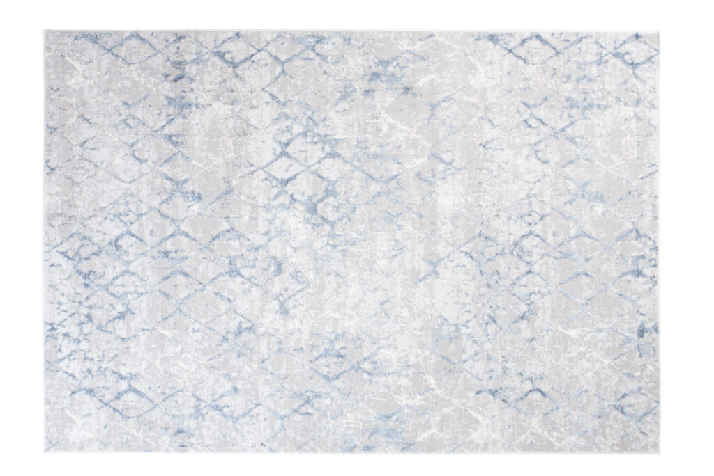 Teppich Sky Blau Geometrisch Diamanten