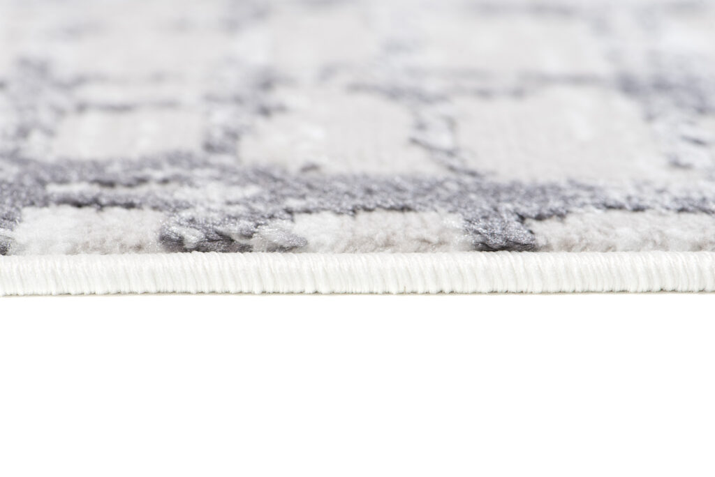 Teppich Sky Grau Modern Gitter