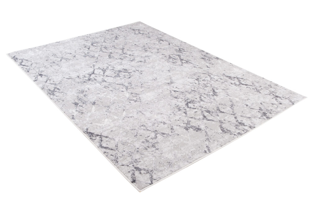 Teppich Sky Grau Geometrisch Diamanten