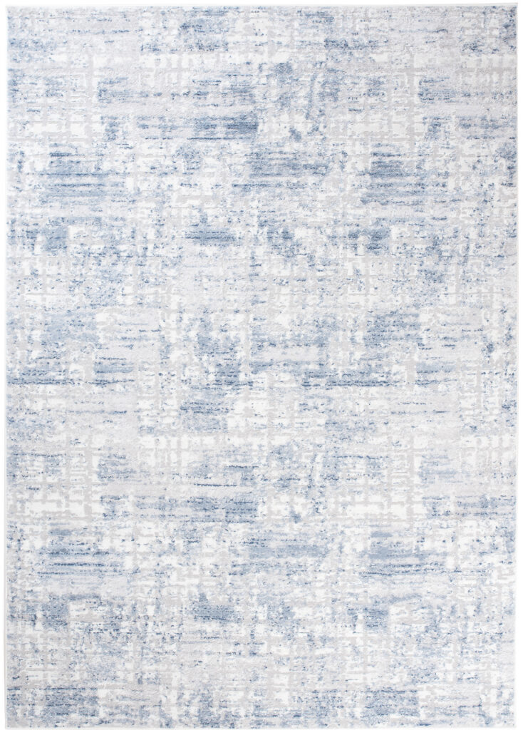 Teppich Sky Blau Grau Abstrakt Streifen