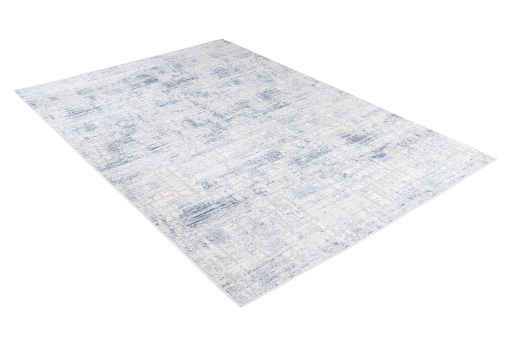 Teppich Sky Blau Grau Abstrakt Streifen